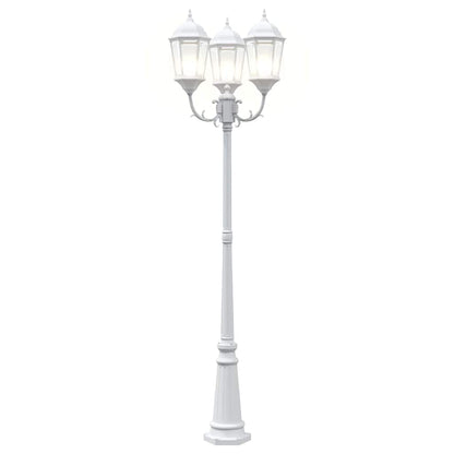 Luz de Jardim Branco 235 cm Alumínio
