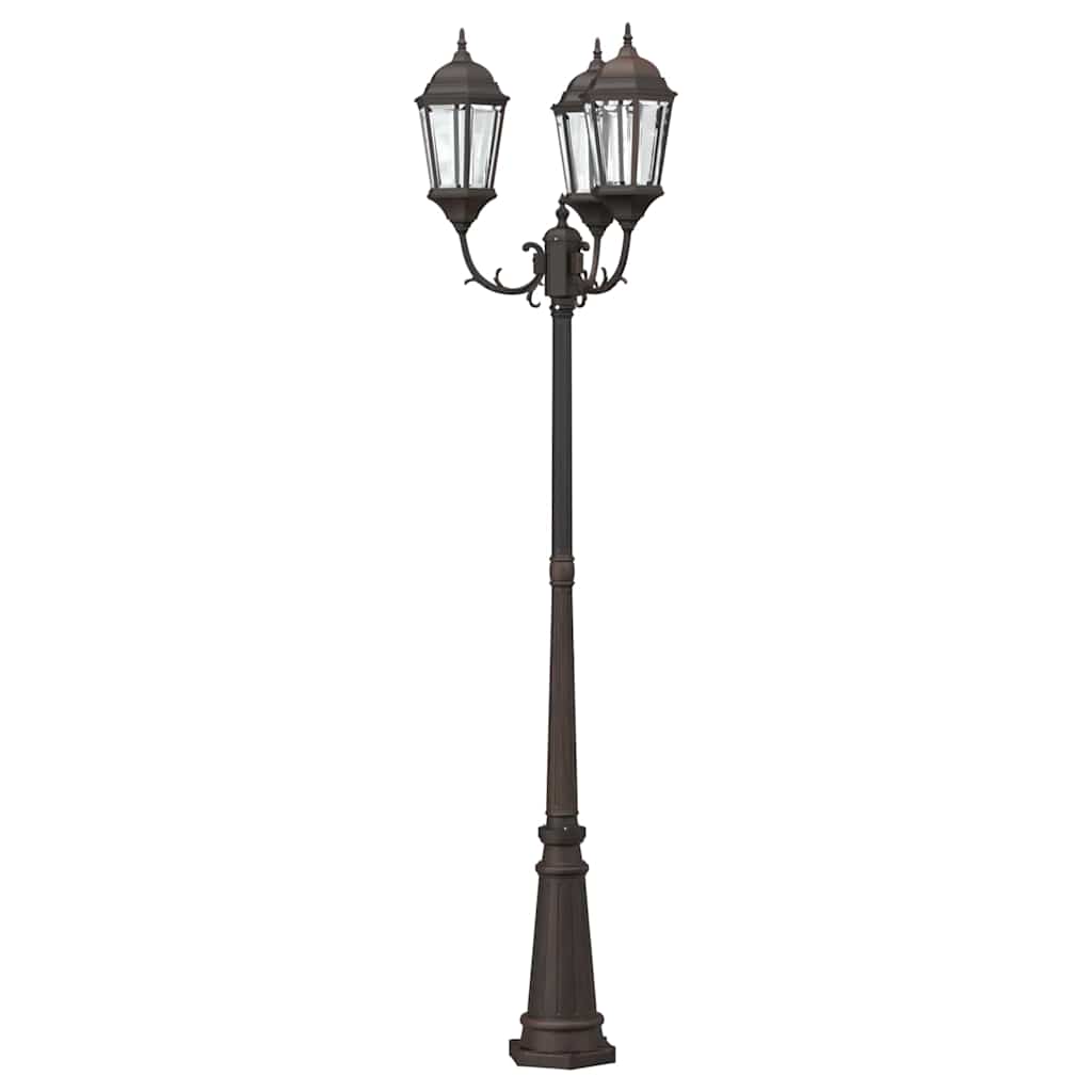 Luz de Jardim Bronze 235 cm Alumínio