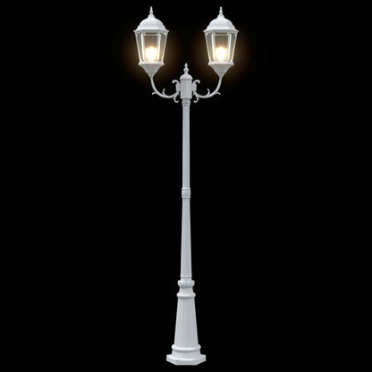 Luz de Jardim Branco 235 cm Alumínio