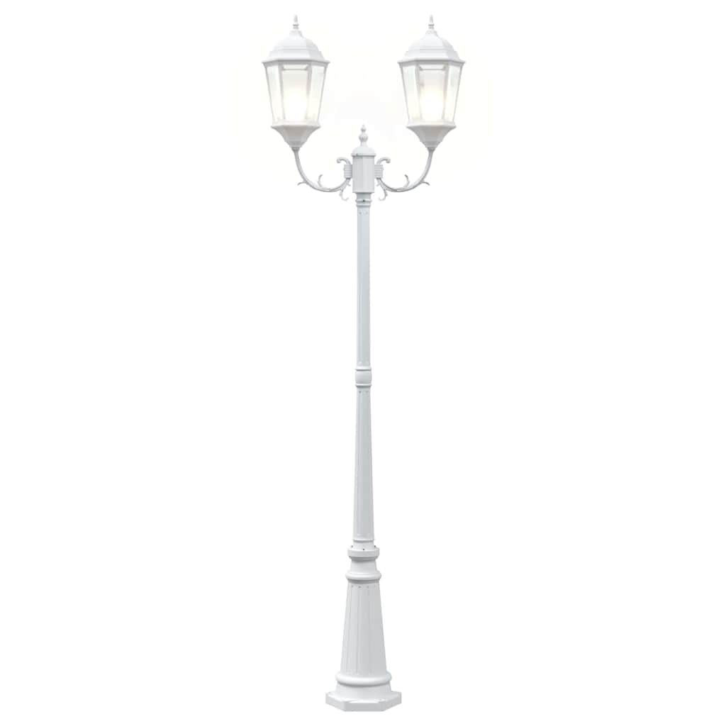 Luz de Jardim Branco 235 cm Alumínio
