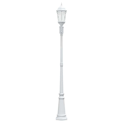 Luz de Jardim Branco 235 cm Alumínio