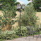 Poste de Luz de Jardim Bronze Alumínio, Vidro