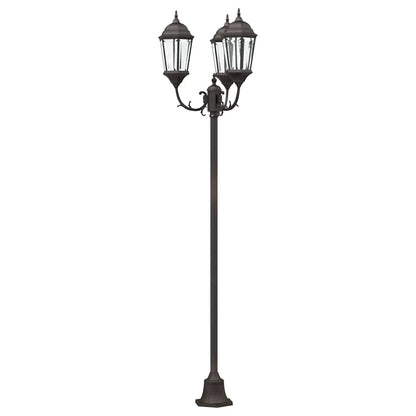 Poste de Luz de Jardim Bronze Alumínio, Vidro