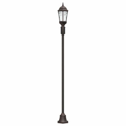 Poste de Luz de Jardim Bronze Alumínio e Vidro