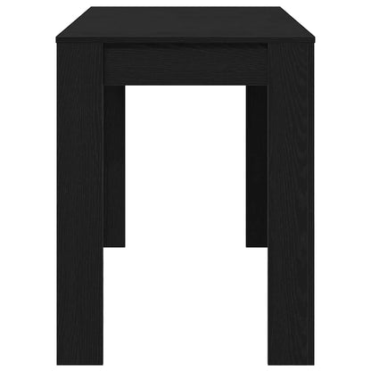 Mesa jantar 120x60x76 cm derivados de madeira carvalho preto