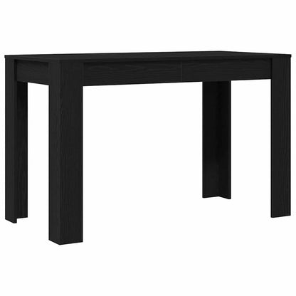 Mesa jantar 120x60x76 cm derivados de madeira carvalho preto