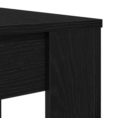 Mesa jantar 120x60x76 cm derivados de madeira carvalho preto