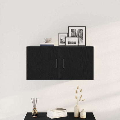 Armário parede 80x39x40 cm derivados madeira carvalho preto