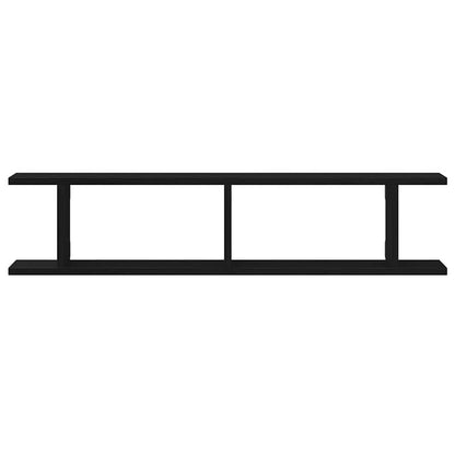Estantes de parede 2 pcs 90x18x20 cm carvalho preto
