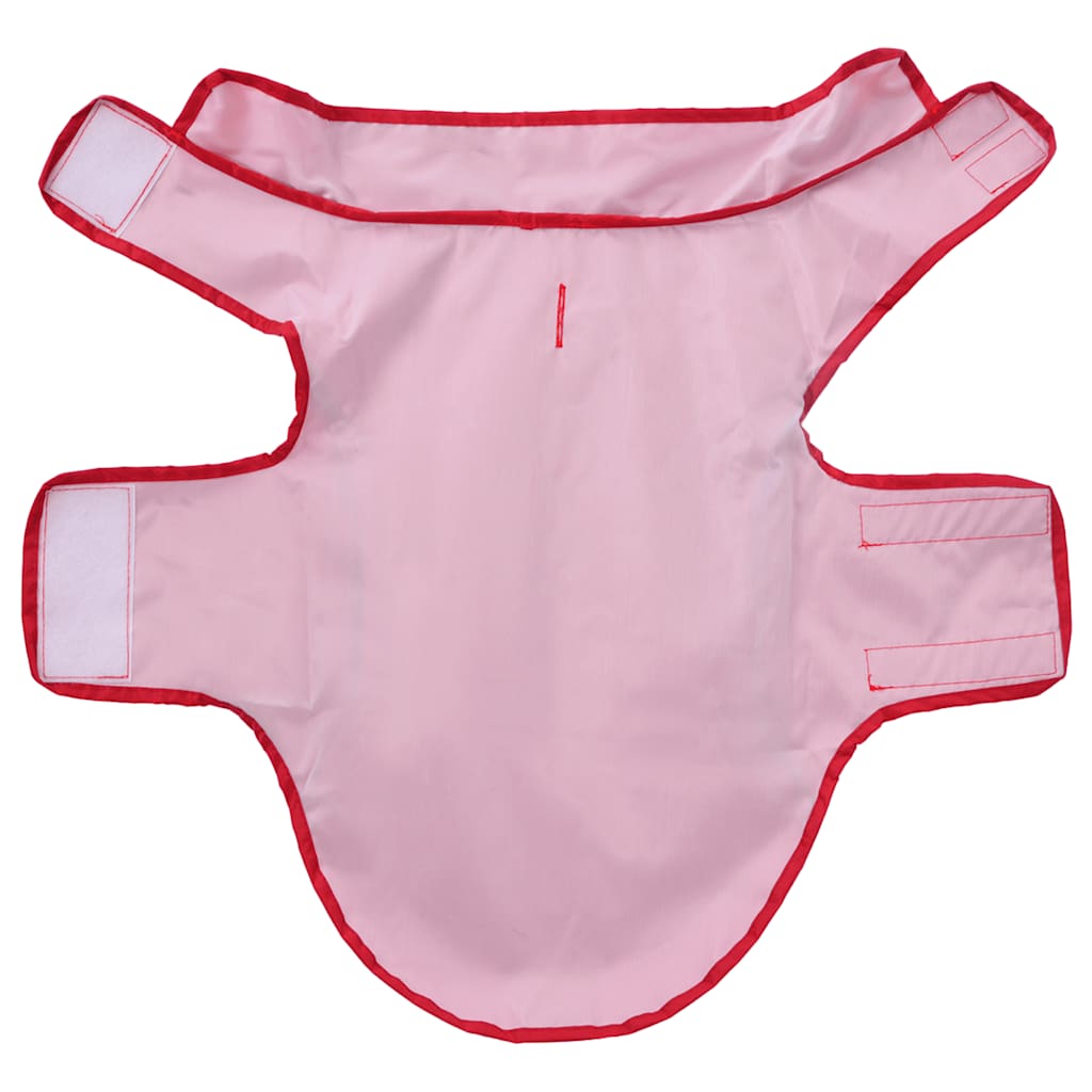 Capa de chuva para cães com tiras reflectoras vermelho XS