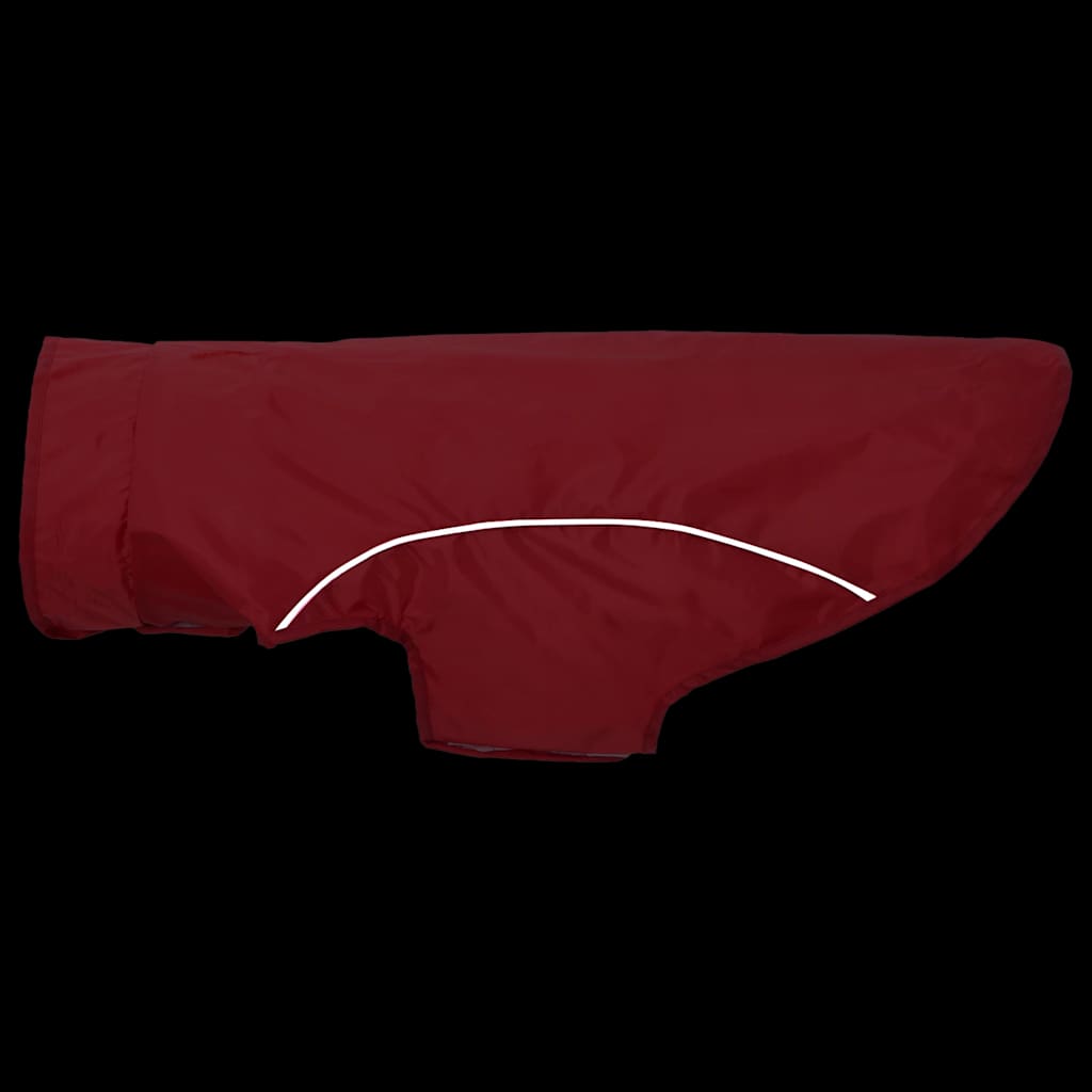Capa de chuva para cães com tiras reflectoras vermelho XL