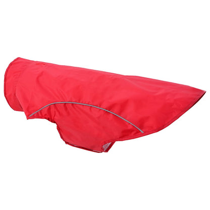 Capa de chuva para cães com tiras reflectoras vermelho 2XL