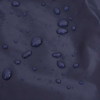 Capa de chuva para cães com tiras reflectoras azul-marinho L