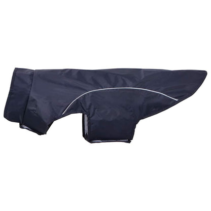 Capa de chuva para cães com tiras reflectoras azul-marinho 2XL
