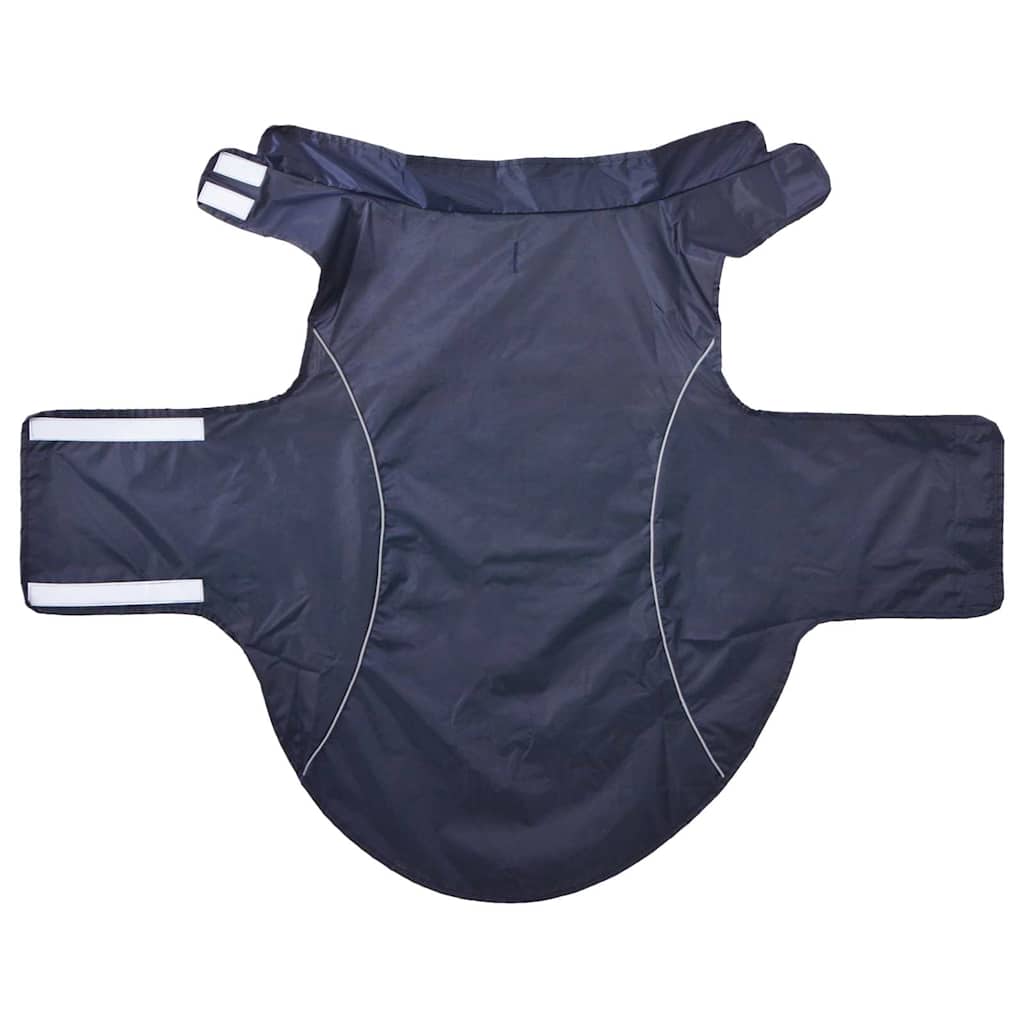 Capa de chuva para cães com tiras reflectoras azul-marinho 3XL