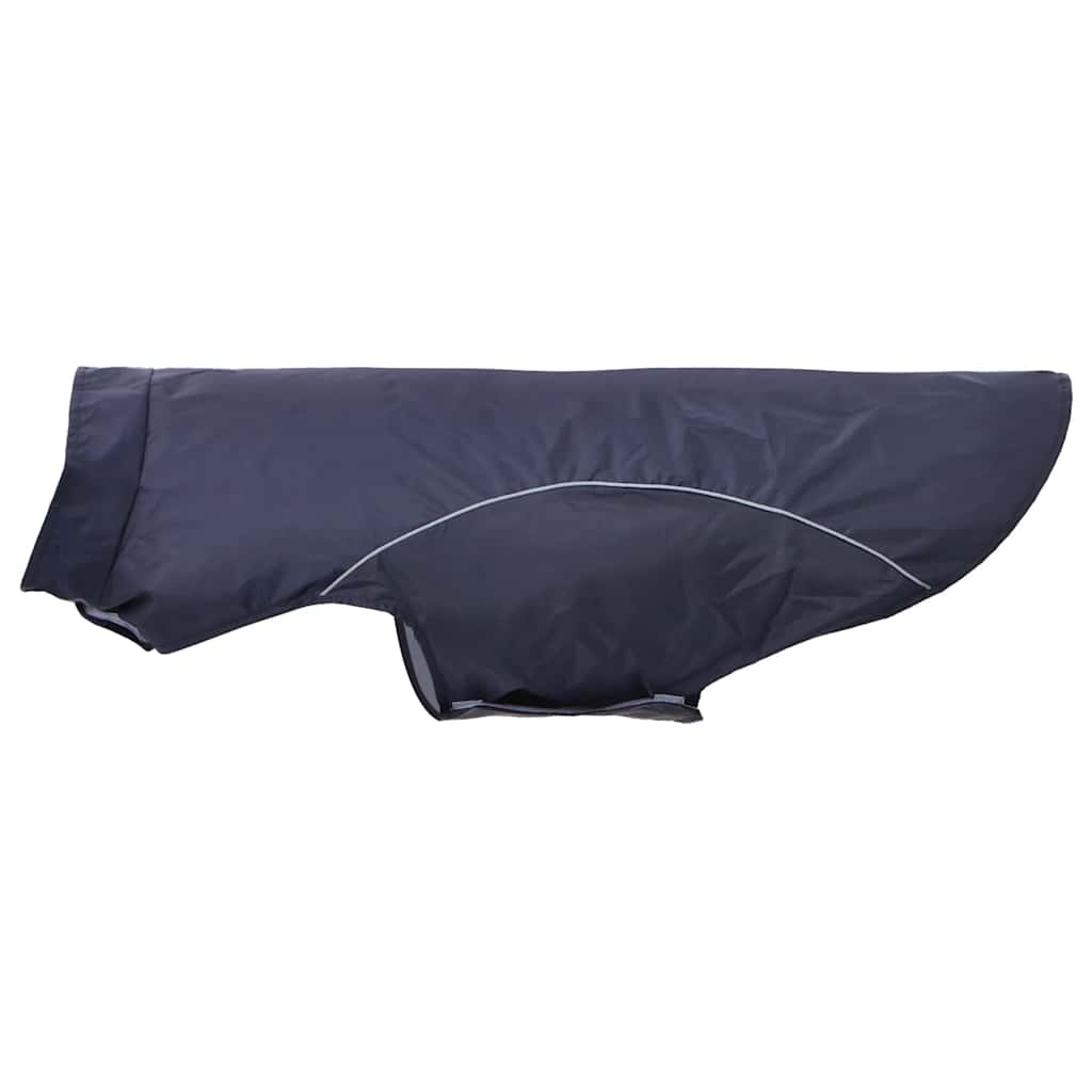 Capa de chuva para cães com tiras reflectoras azul-marinho 3XL