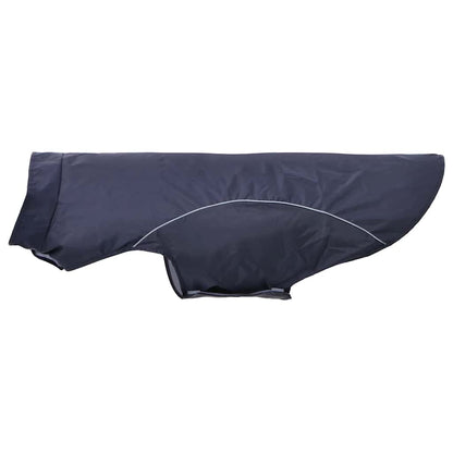 Capa de chuva para cães com tiras reflectoras azul-marinho 3XL