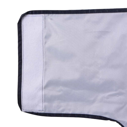 Capa de chuva para cães com tiras reflectoras azul-marinho 3XL