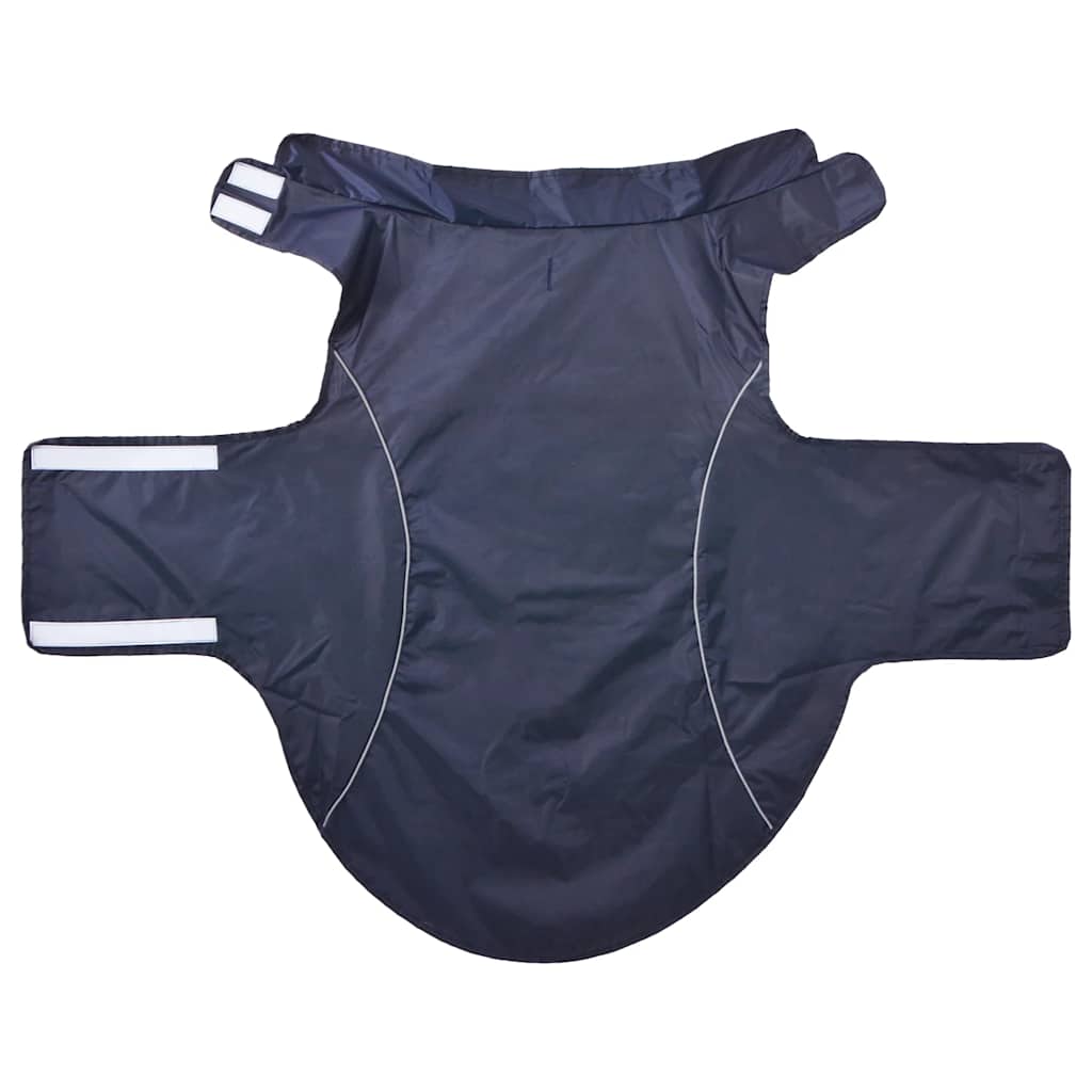 Capa de chuva para cães com tiras reflectoras azul-marinho 4XL