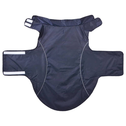 Capa de chuva para cães com tiras reflectoras azul-marinho 4XL