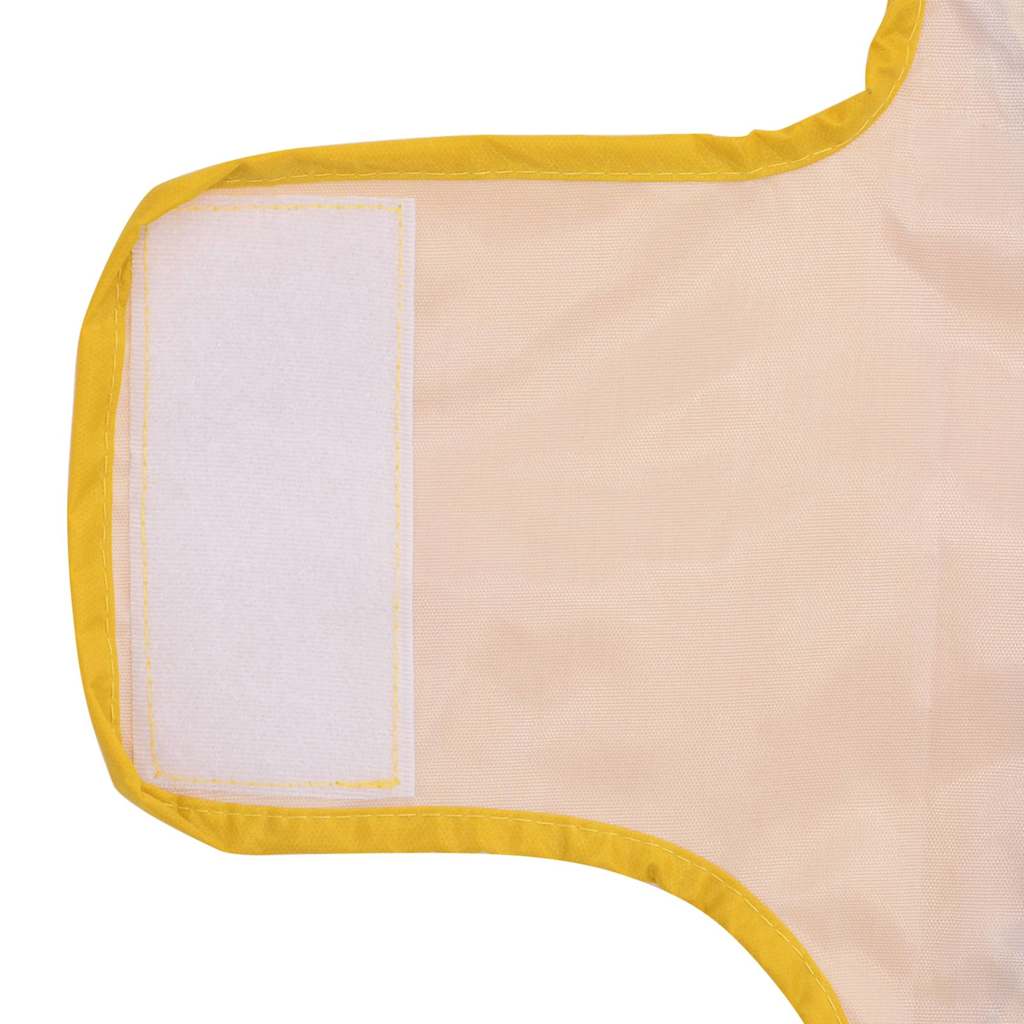 Capa de chuva para cães com tiras reflectoras amarelo XXS