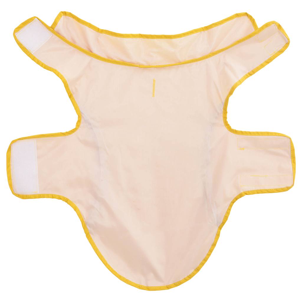 Capa de chuva para cães com tiras reflectoras amarelo XS