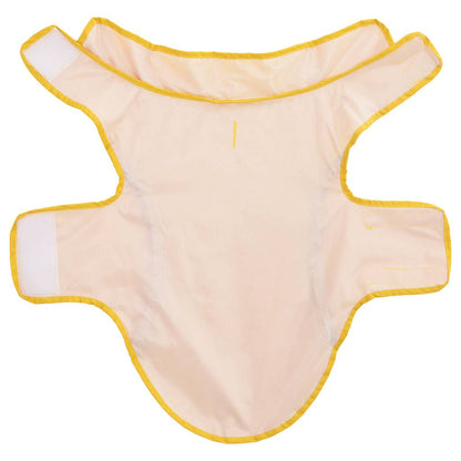 Capa de chuva para cães com tiras reflectoras amarelo XS