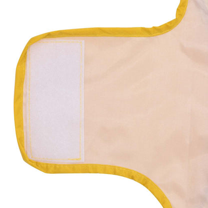 Capa de chuva para cães com tiras reflectoras amarelo M