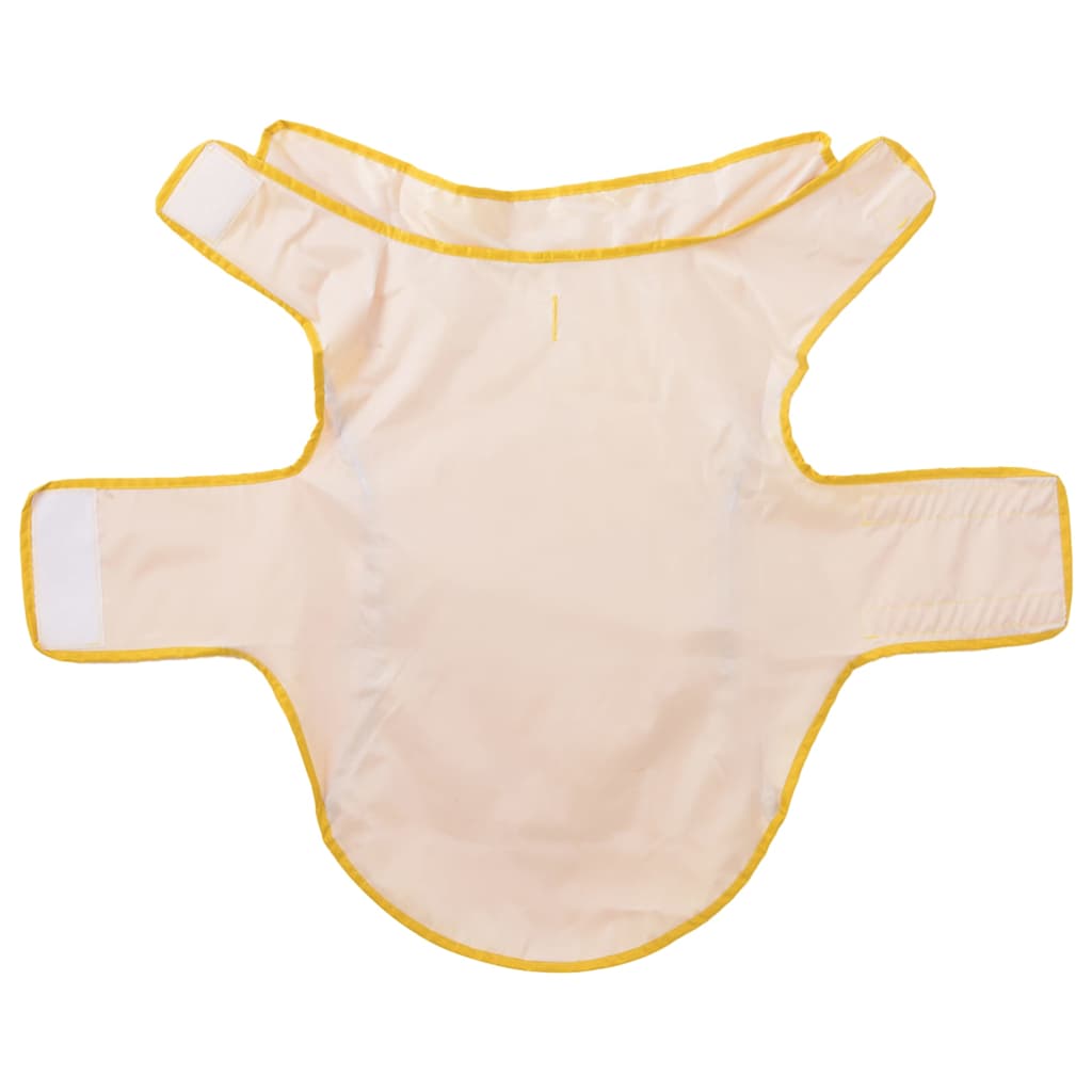 Capa de chuva para cães com tiras reflectoras amarelo L