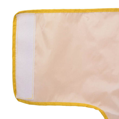 Capa de chuva para cães com tiras reflectoras amarelo L