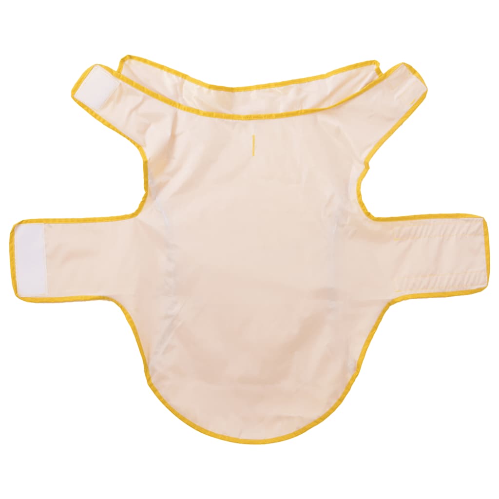 Capa de chuva para cães com tiras reflectoras amarelo XL
