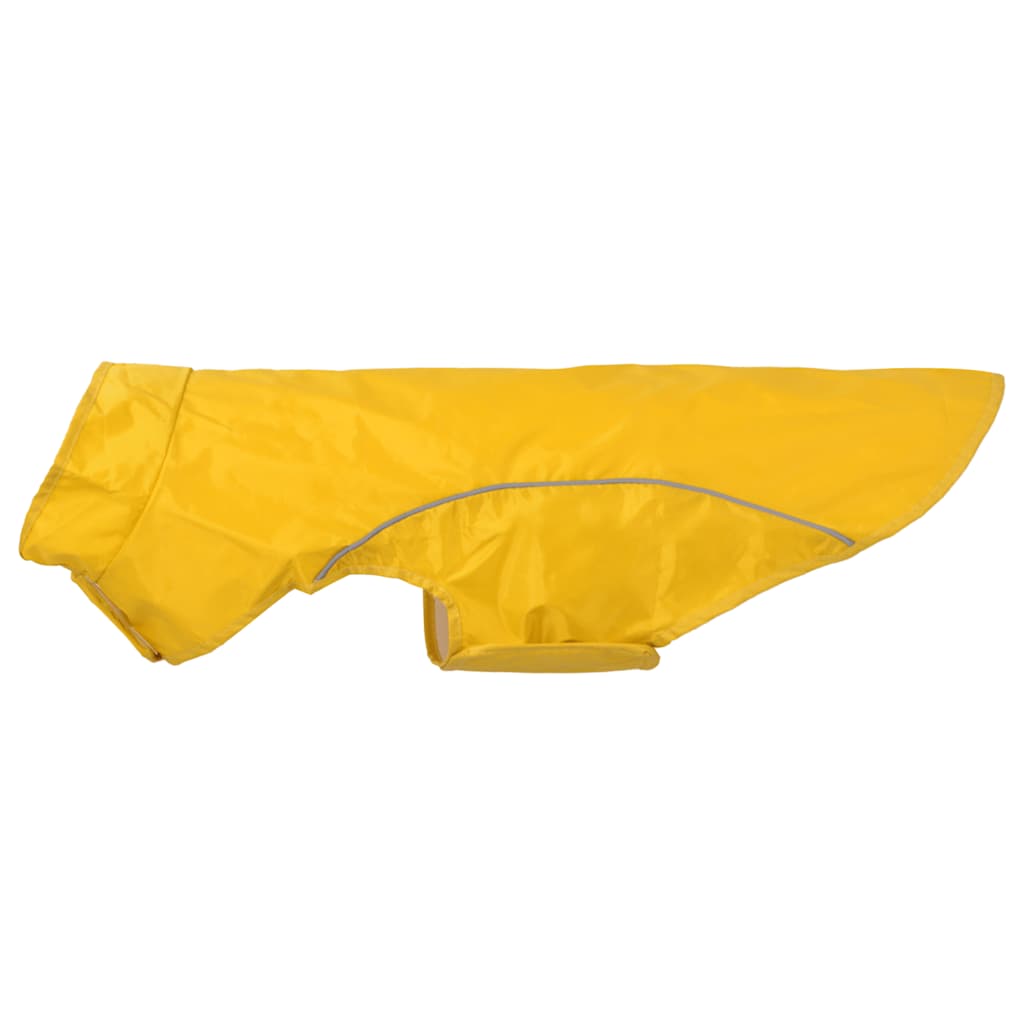 Capa de chuva para cães com tiras reflectoras amarelo XL
