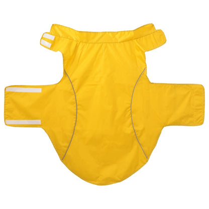 Capa de chuva para cães com tiras reflectoras amarelo 3XL