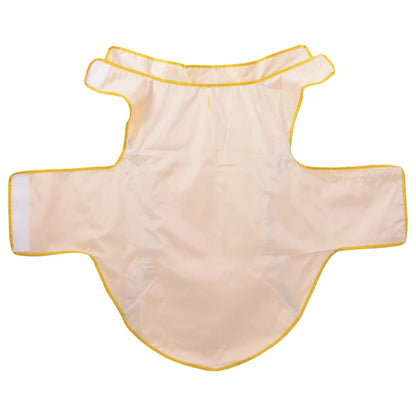 Capa de chuva para cães com tiras reflectoras amarelo 3XL