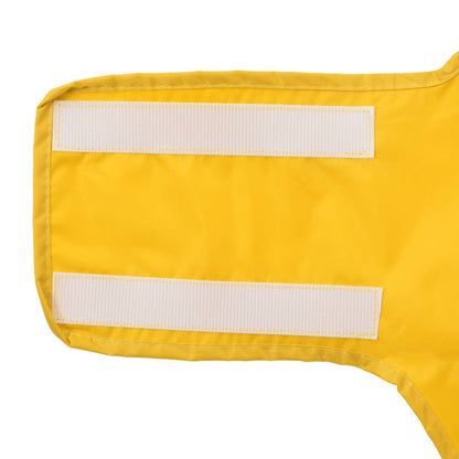 Capa de chuva para cães com tiras reflectoras amarelo 3XL