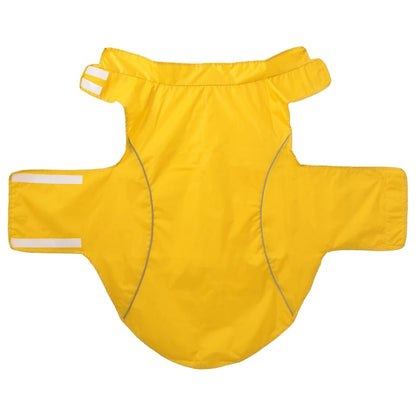 Capa de chuva para cães com tiras reflectoras amarelo 4XL