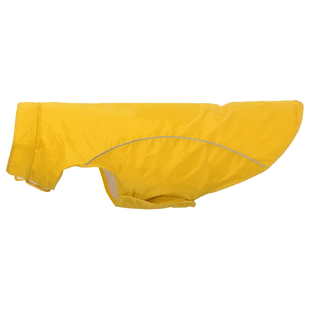 Capa de chuva para cães com tiras reflectoras amarelo 4XL
