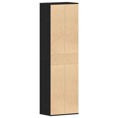 Sapateira 54x34x183 cm derivados de madeira carvalho preto