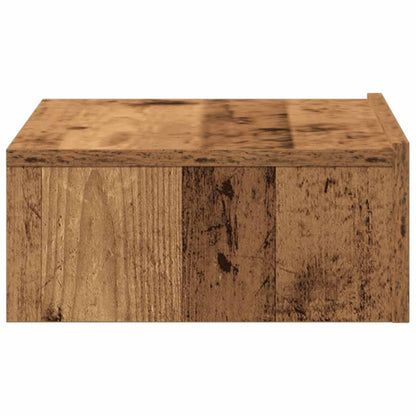 Mesa de cabeceira madeira velha 60x35 cm madeira engenharia