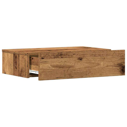 Mesa de cabeceira madeira velha 60x35 cm madeira engenharia