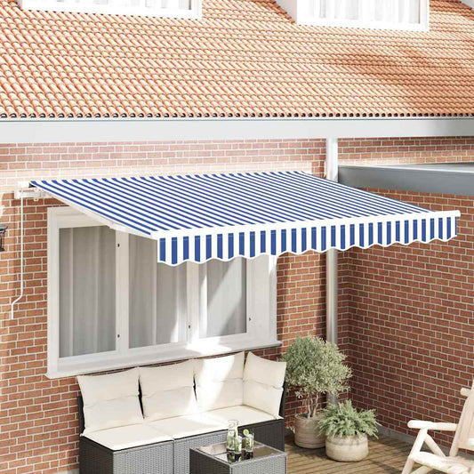 Tecido de substituição para toldo Azul e branco 350 x 200 cm