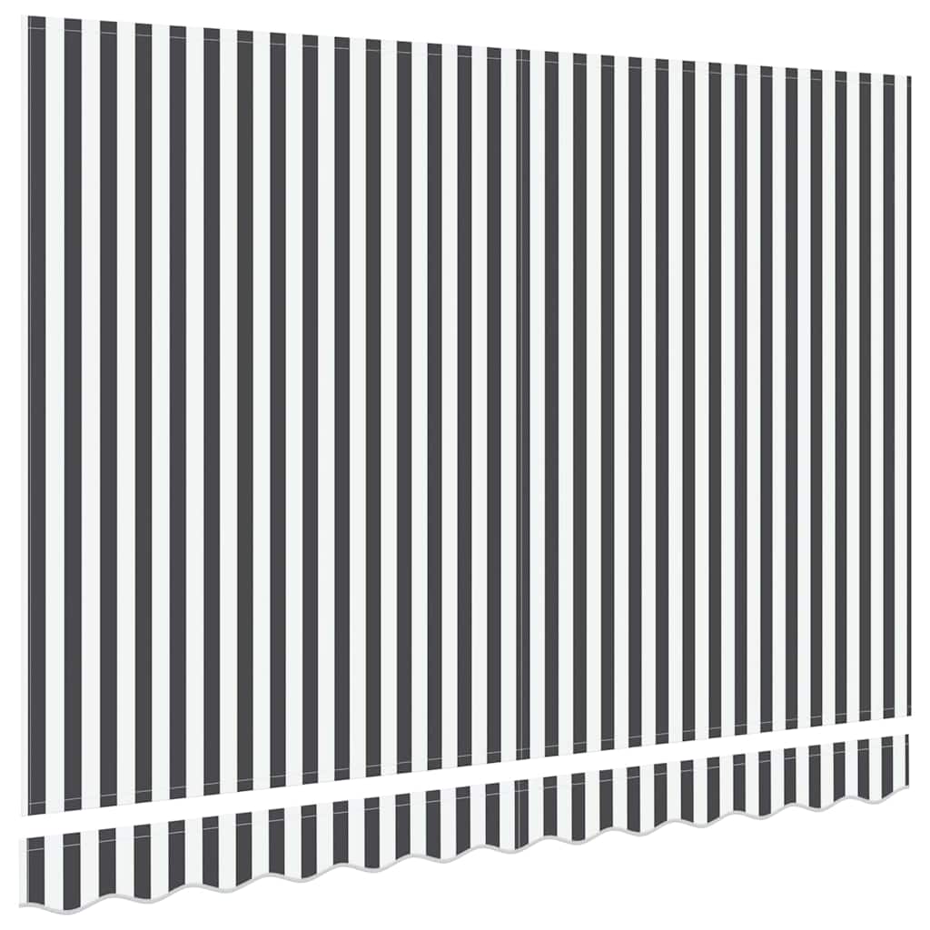 Tecido de substituição para toldo Antracite e branco