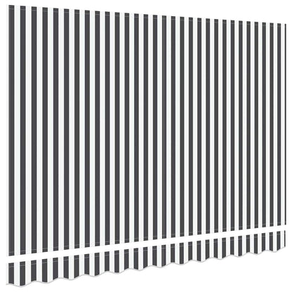 Tecido de substituição para toldo Antracite e branco