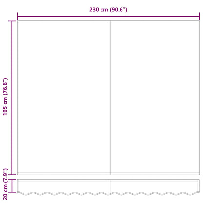 Tecido de substituição para toldo Multicolor 250 x 200 cm lona