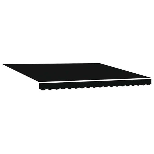 Tecido de substituição para toldo Preto 400 × 350 cm lona