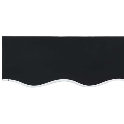 Tecido de substituição para toldo Preto 450 × 300 cm lona