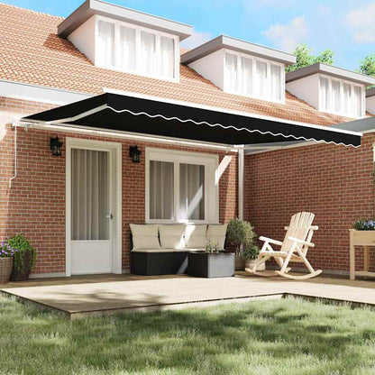 Tecido de substituição para toldo Preto 450 × 300 cm lona