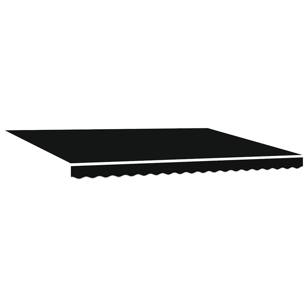 Tecido de substituição para toldo Preto 450 × 300 cm lona