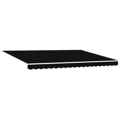 Tecido de substituição para toldo Preto 450 × 300 cm lona