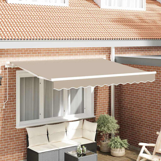 Tecido de substituição para toldo Bege 350 x 250 cm lona